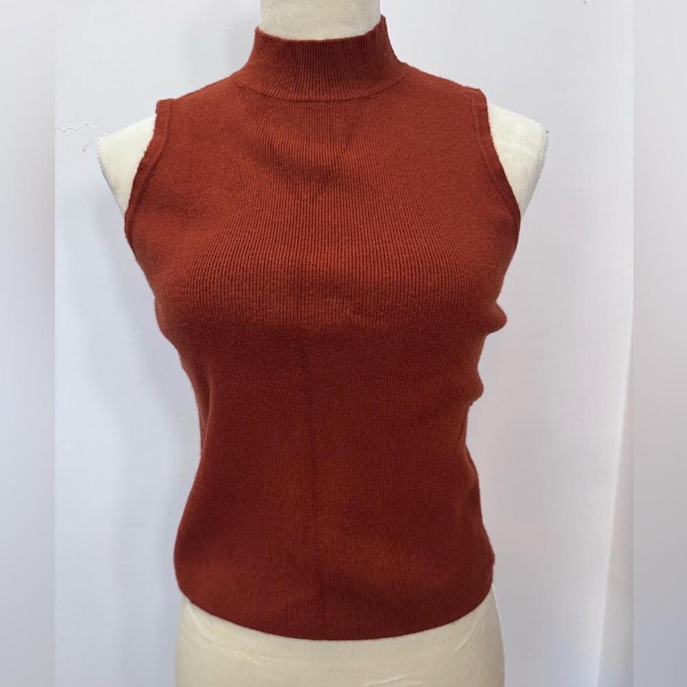 Nine West, burnt orange sweater